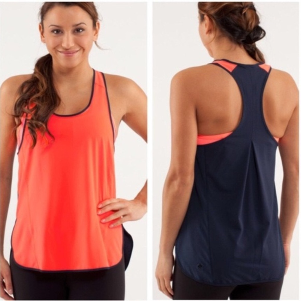 Lululemon Pump It Up Tank Orange